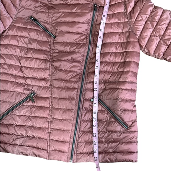 Badgley Mischka Lightweight Packable Quilted Jacket Women’s Small Mauve Pink - Picture 7 of 9